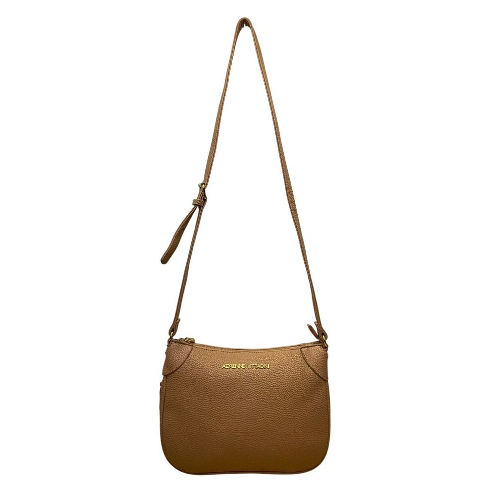 Adrienne Vittadini Women’s Rose Faux Leather Adjustable Strap Crossbody Bag Sz M